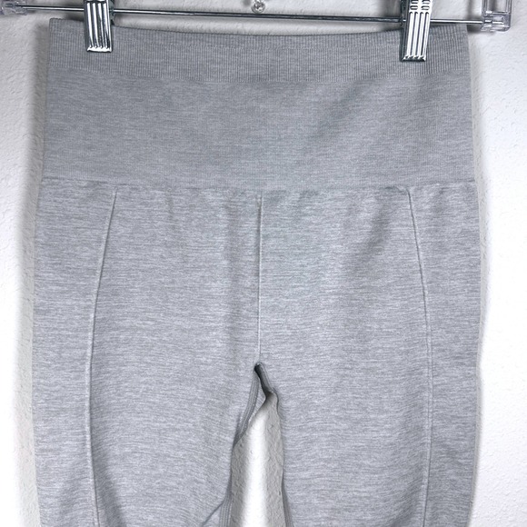 Fabletics Leggings Heather Gray High Waisted Mesh Workout Athletic Activewear XS - Picture 9 of 12